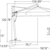 AKZ Plus Cantilever Umbrella